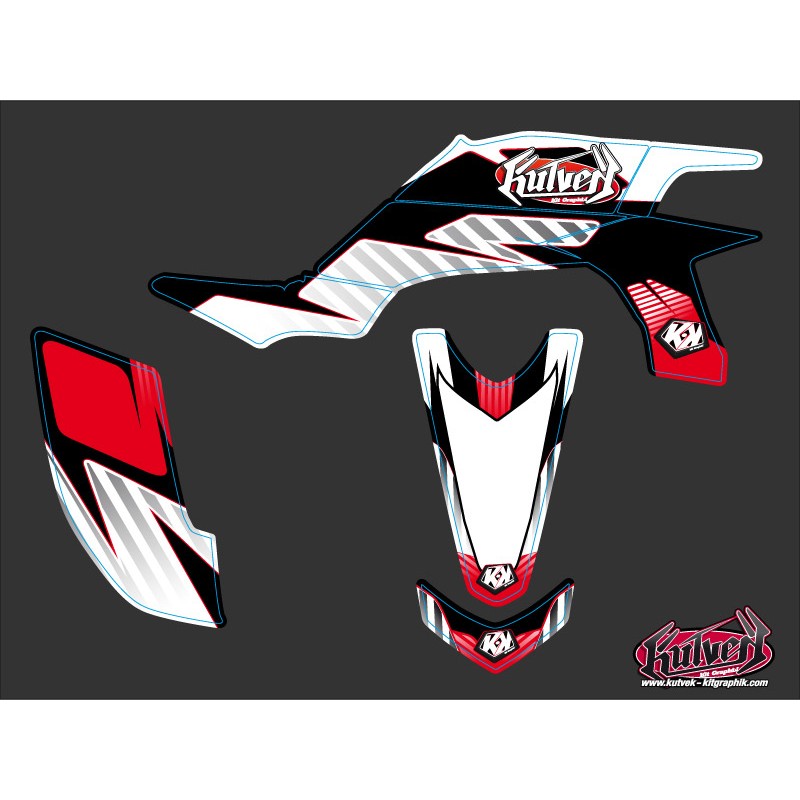 Kit Déco Quad Factory Yamaha 450 YFZ Rouge (2004-2009)