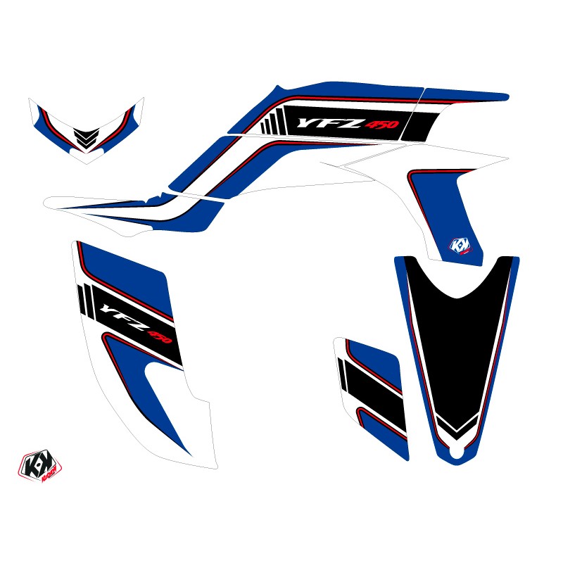 Kit Déco Quad Corporate Yamaha 450 YFZ Bleu (2004-2009)