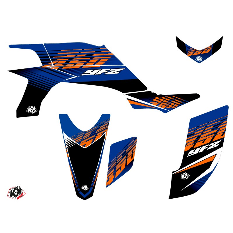 Kit Déco Quad Flow Yamaha 450 YFZ Orange (2004-2009)
