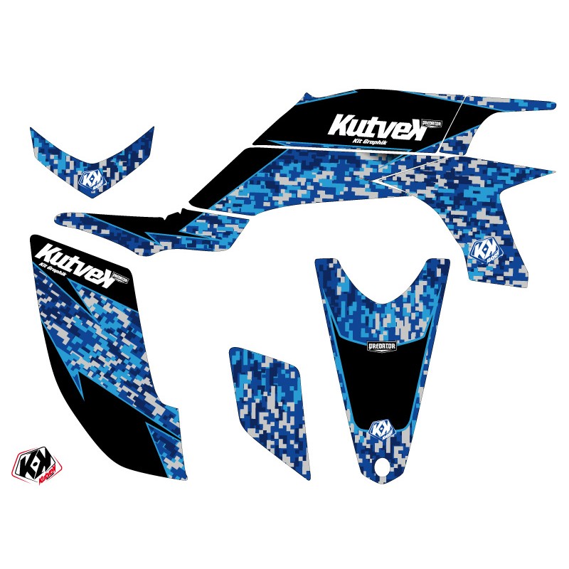 Kit Déco Quad Predator Yamaha 450 YFZ Bleu (2004-2009)