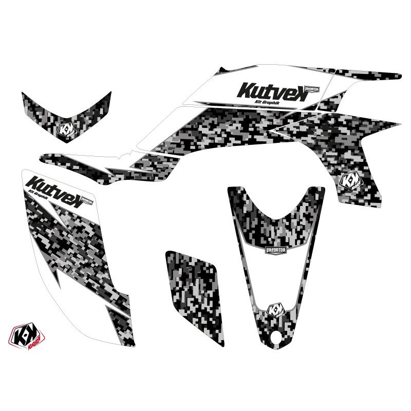 Kit Déco Quad Predator Yamaha 450 YFZ Blanc (2004-2009)