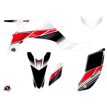 Kit Déco Quad Stripe Yamaha 450 YFZ Rouge (2004-2009)