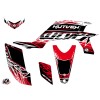 Kit Déco Quad Eraser Yamaha 450 YFZ Rouge Blanc (2004-2009)