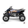 Kit Déco Quad Eraser Yamaha 450 YFZ Bleu Orange (2004-2009)