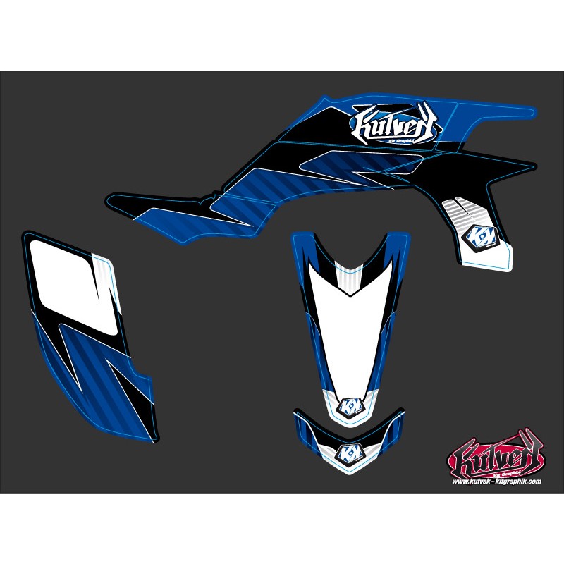 Kit Déco Quad Factory Yamaha 450 YFZ Bleu (2012-2013)