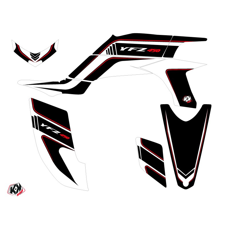 Kit Déco Quad Corporate Yamaha 450 YFZ Noir (2012-2013)