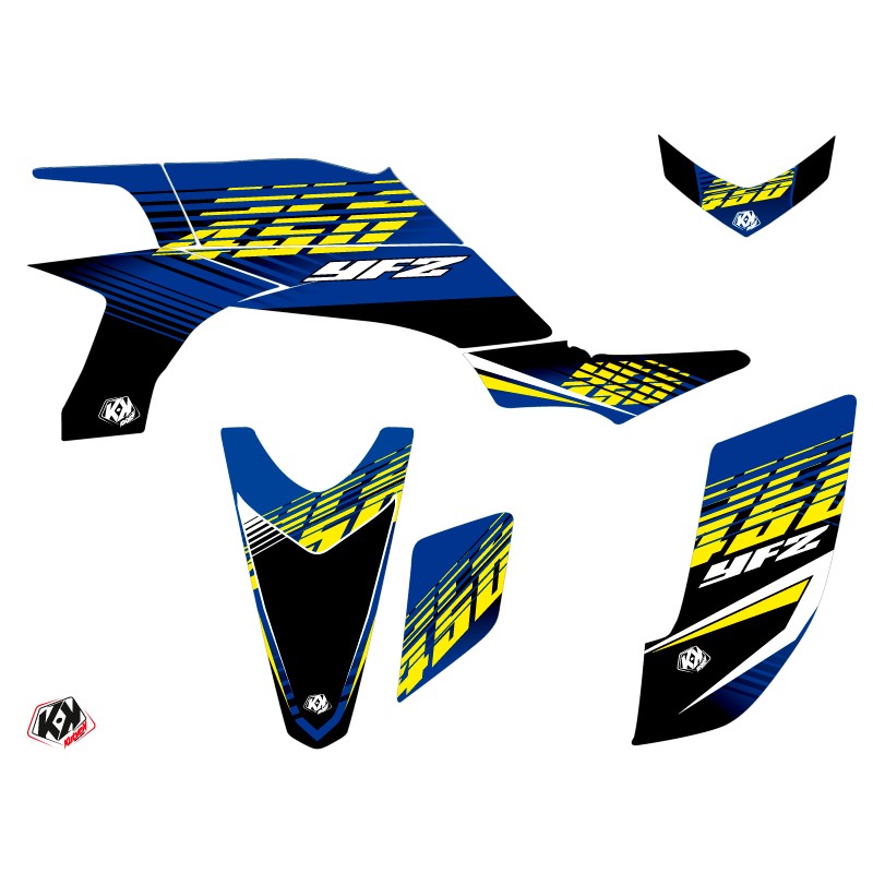 Kit Déco Quad Flow Yamaha 450 YFZ Jaune (2012-2013)