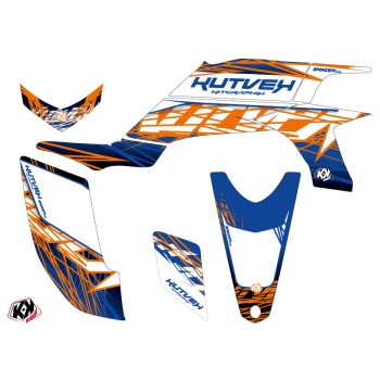 Kit Déco Quad Eraser Yamaha 450 YFZ Bleu Orange (2012-2013)