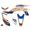Kit Déco Quad Eraser Yamaha 450 YFZ Bleu Orange (2012-2013)