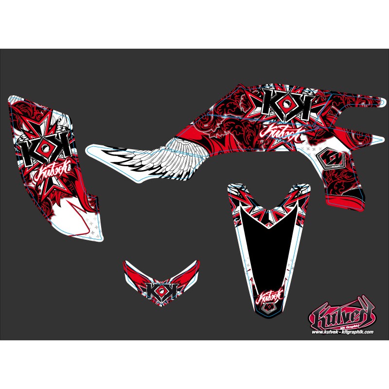 Kit Déco Quad Demon Yamaha 450 YFZ Rouge (2012-2013)
