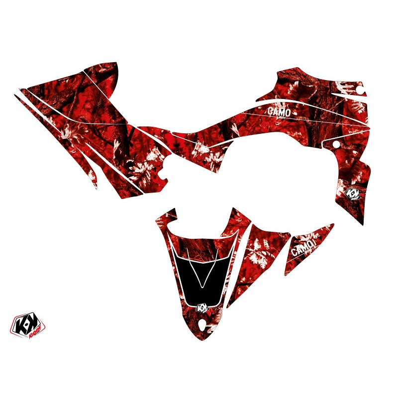 Kit Déco Quad Camo Yamaha 450 YFZ R Rouge (2009-2013)