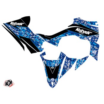 Kit Déco Quad Predator Yamaha 450 YFZ R Bleu (2009-2013)