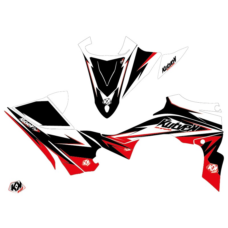 Kit Déco Quad Stage Yamaha 450 YFZ R Noir Rouge (2009-2013)