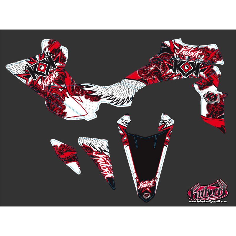 Kit Déco Quad Demon Yamaha 450 YFZ R Rouge (2009-2013)