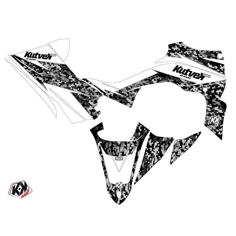 Kit Déco Quad Predator Yamaha 450 YFZ R Blanc (2014-2023)