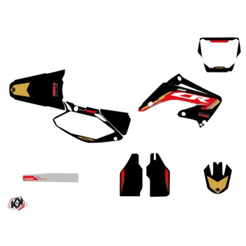 Kit Deco Moto Cross Works Honda 250 CR Noir