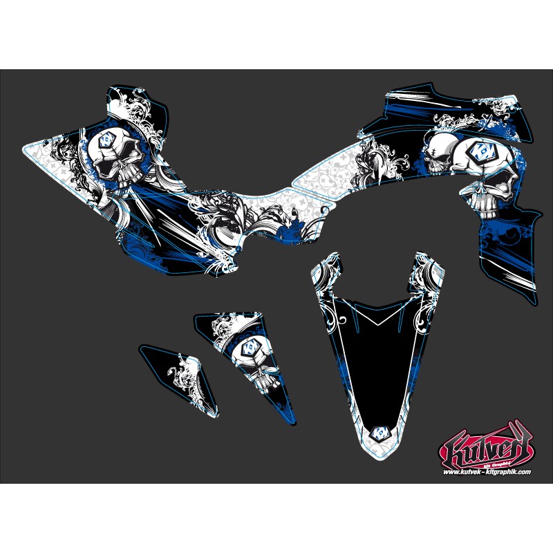 Kit Déco Quad Trash Yamaha 450 YFZ R Noir Bleu (2014-2023)