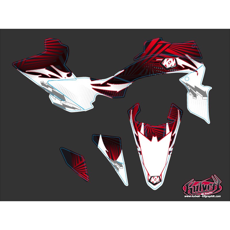 Kit Déco Quad Graff Yamaha 450 YFZ R Rouge (2014-2023)