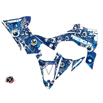 Kit Déco Quad Freegun Eyed Yamaha 450 YFZ R Bleu (2014-2023)