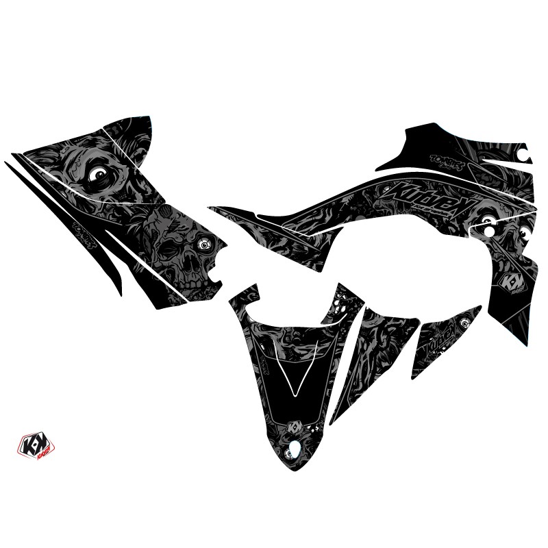 Kit Déco Quad Zombies Dark Yamaha 450 YFZ R Noir (2014-2023)