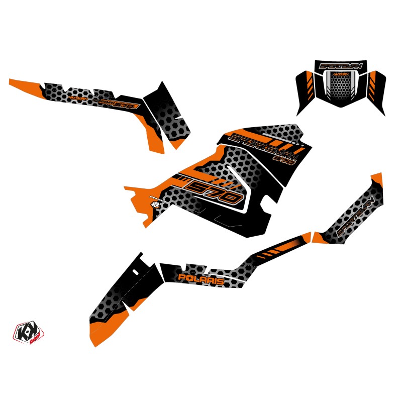 Kit Déco Quad Splinter Polaris 570 Sportsman Noir Orange (2018-2020)