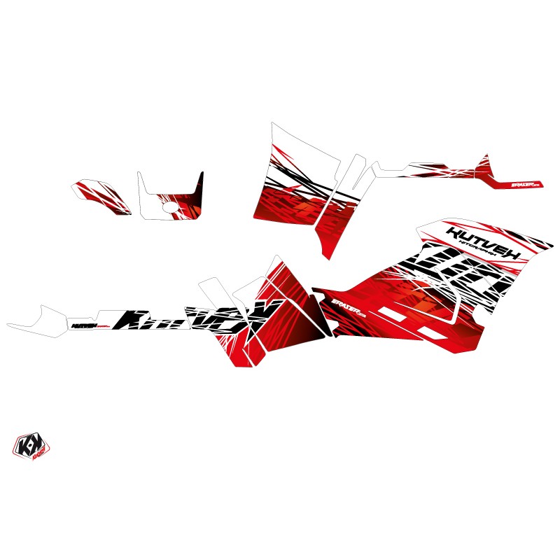 Kit Déco Quad Eraser Polaris 570 Sportsman Forest Rouge Blanc (2018-2