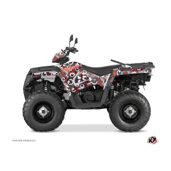 Kit Déco Quad Freegun Eyed Polaris 570 Sportsman Forest Rouge Gris (2