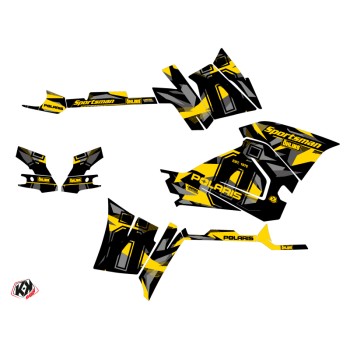 Kit Déco Quad Ohlins Polaris 570 Sportsman Forest Gris Jaune (2018-20