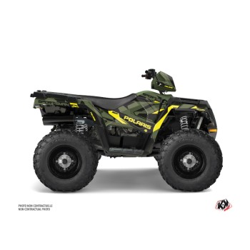 Kit Déco Quad Hidden Polaris 570 Sportsman Forest Vert Jaune (2021-20