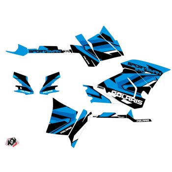 Kit Déco Quad Hidden Polaris 570 Sportsman Forest Bleu Blanc (2021-20