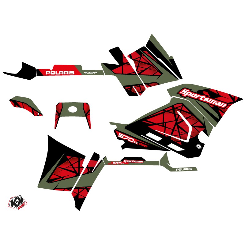 Kit Déco Quad Spin Polaris 570 Sportsman Forest Rouge (2021-2023)