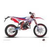 Kit Deco 50cc FIRENZE Beta RR 50 Enduro Blanc Rouge Bleu