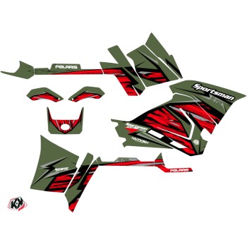 Kit Déco Quad Jungle Polaris 570 Sportsman Forest Vert Rouge (2021-20