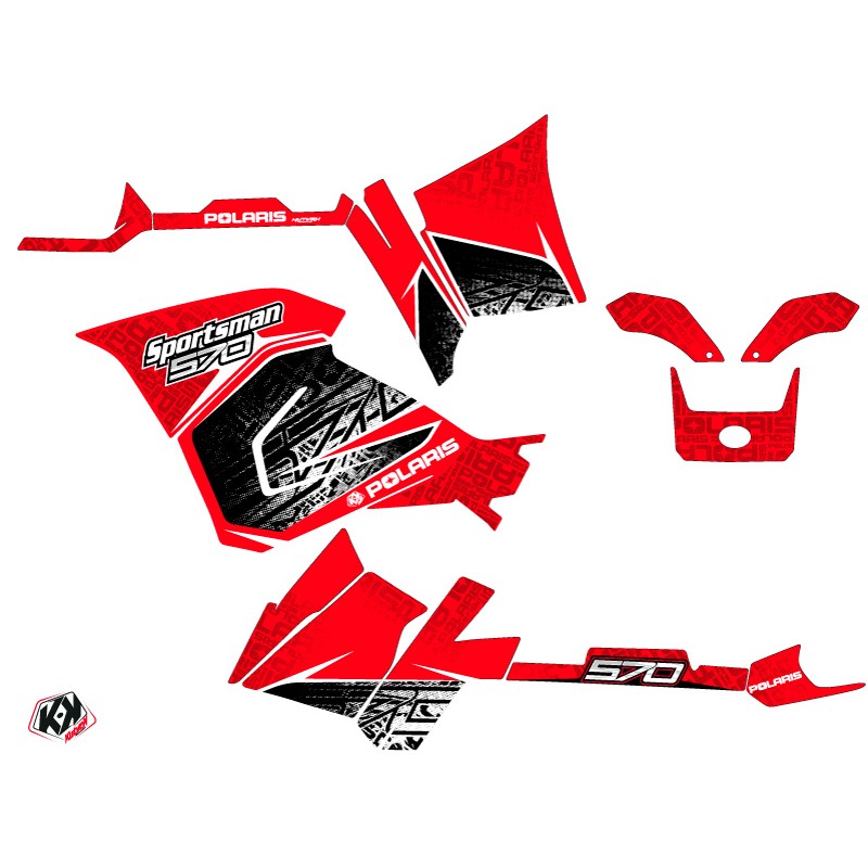 Kit Déco Quad Rock Polaris 570 Sportsman Forest Rouge (2021-2023)