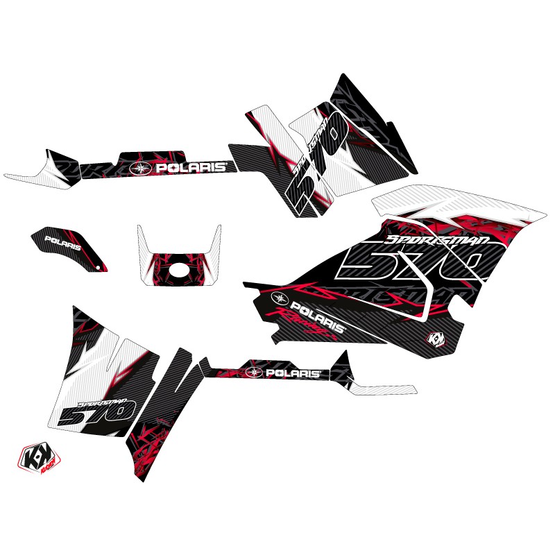 Kit Déco Quad Action Polaris 570 Sportsman Forest Rouge (2021-2023)