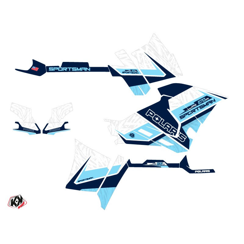 Kit Déco Quad Serie Polaris 570 Sportsman Forest Blanc (2021-2023)