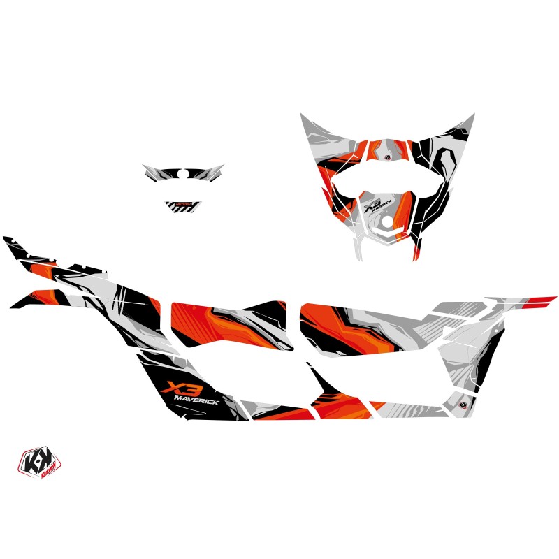 Kit Déco SSV Kliff Can Am Maverick X3 MAX Rouge (2017-2023)