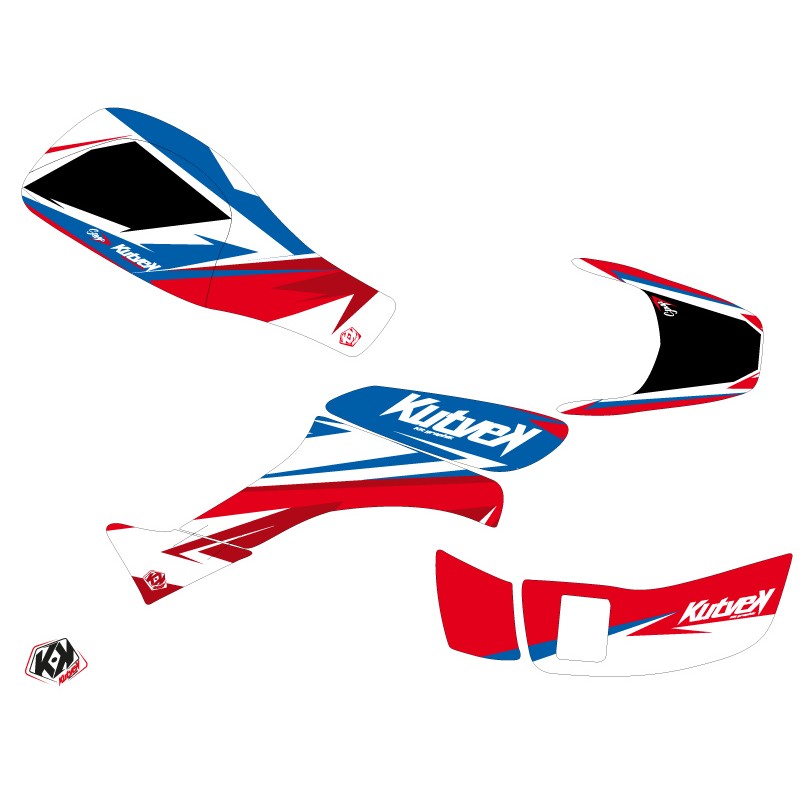 Kit Déco Quad Stage Honda EX 400 Bleu Rouge (2008-2014)