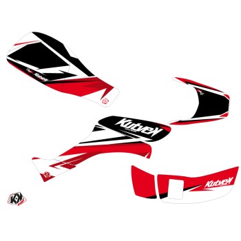 Kit Déco Quad Stage Honda EX 400 Noir Rouge (2008-2014)