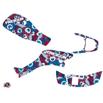 Kit Déco Quad Freegun Eyed Honda EX 400 Rouge (2008-2014)