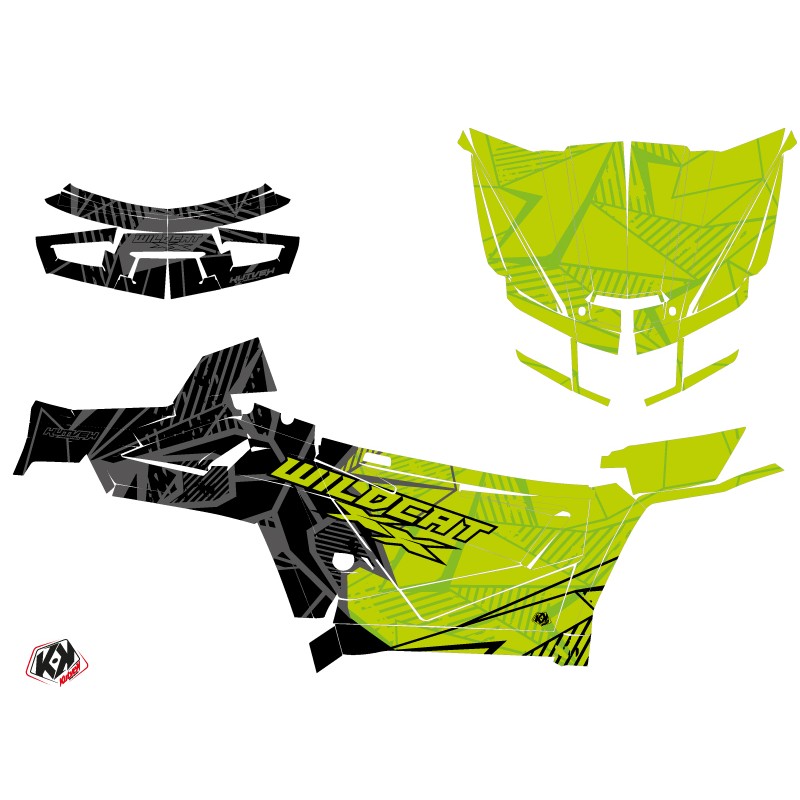 Kit Déco SSV Requiem Arctic Cat Textron Wildcat XX Noir Vert FULL (20