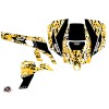 Kit Déco SSV Predator Can Am Commander Noir Jaune (2012-2018)