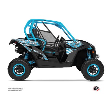 Kit Déco SSV Predator Can Am Maverick Bleu Blanc (2013-2017)