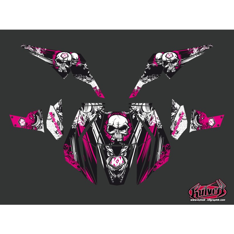 Kit Déco SSV Trash Can Am Maverick Noir Rose (2013-2017)