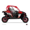 Kit Déco SSV Eraser Can Am Maverick Rouge Blanc (2013-2017)