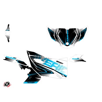 Kit Déco SSV Kallin Can Am Maverick Sport Avec Portes Blanc Bleu (201