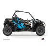 Kit Déco SSV Kraft Can Am Maverick Trail Avec Portes Blanc Bleu (2018