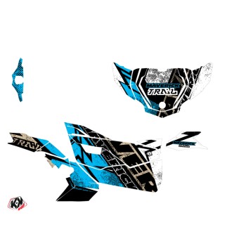 Kit Déco SSV Kraft Can Am Maverick Trail Avec Portes Blanc Bleu (2018