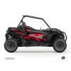 Kit Déco SSV Kollector Can Am Maverick Trail Avec Portes Noir Rouge (