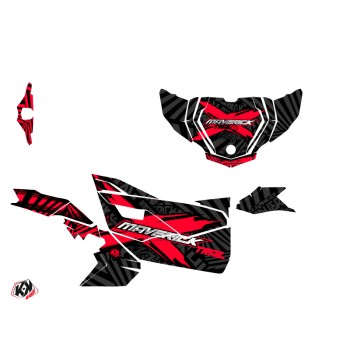 Kit Déco SSV Kollector Can Am Maverick Trail Avec Portes Noir Rouge (
